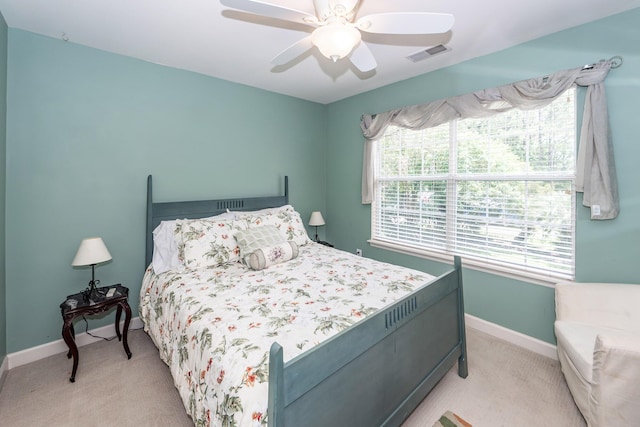 477 Commonwealth Rd, Mount Pleasant, SC 29466 - bedroom with light carpet and ceiling fan