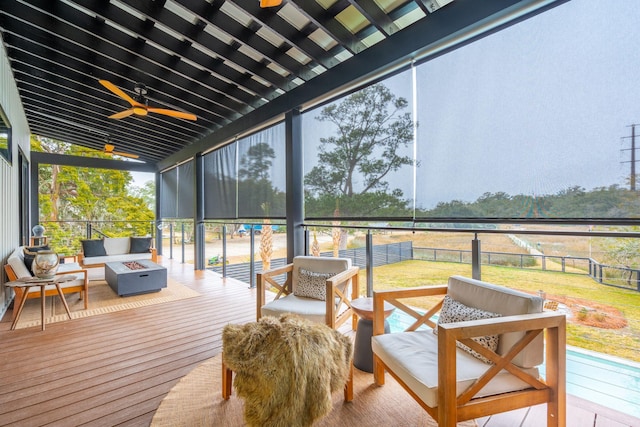 231 Bayview Dr, Mount Pleasant, SC 29464 - wooden deck featuring an outdoor living space with a fire pit