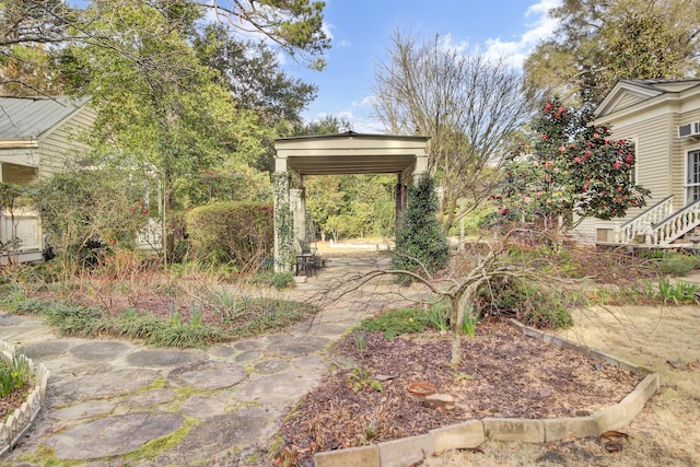 view of yard with a patio