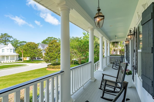 591 Island Walk E, Mount Pleasant, SC 29464 - view of covered porch