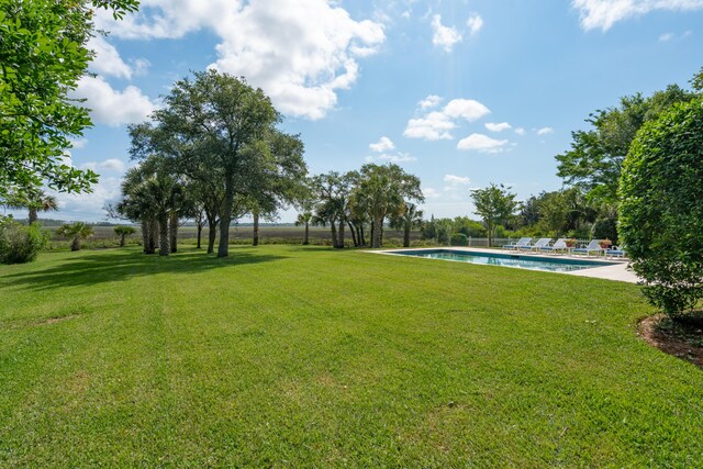 591 Island Walk E, Mount Pleasant, SC 29464 - view of green lawn featuring an outdoor pool