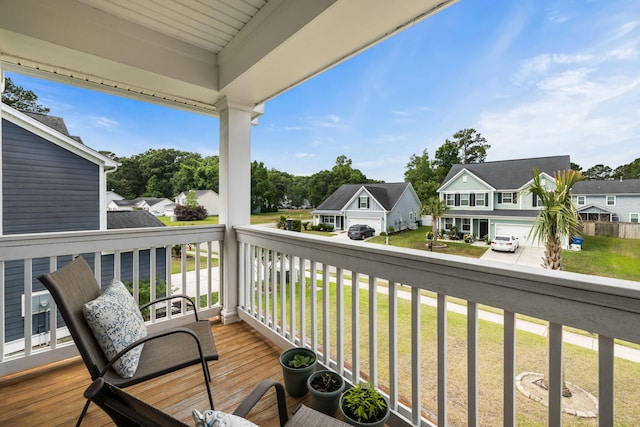 8402 Loggers Run, North Charleston, SC 29420 - wooden deck featuring a residential view