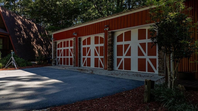 view of outdoor structure featuring a garage