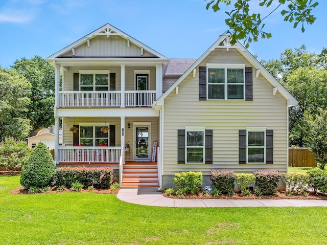 309 Pinopolis Park Dr, Moncks Corner, SC 29461 - craftsman-style home featuring covered porch and a balcony