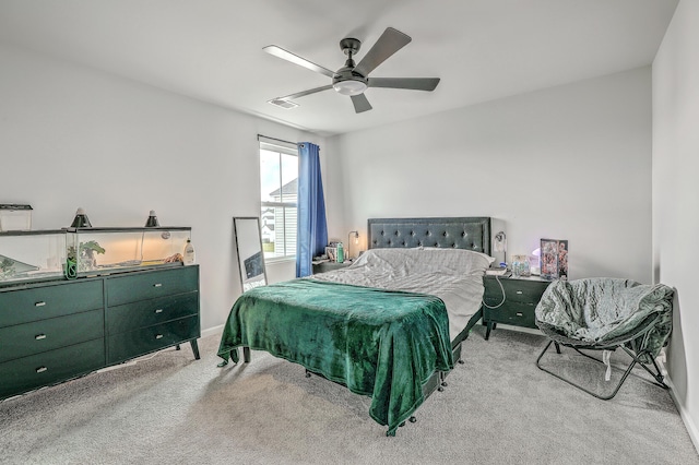 302 Fox Gap Rd, Summerville, SC 29486 - carpeted bedroom featuring visible vents and ceiling fan