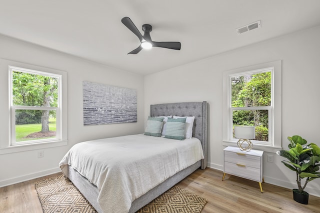 217 Quaker Rd, Saint George, SC 29477 - bedroom with multiple windows, wood finished floors, and baseboards