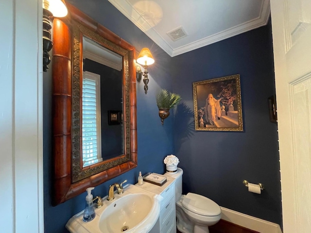 544 Two Mile Run, Johns Island, SC 29455 - half bath featuring a sink and crown molding