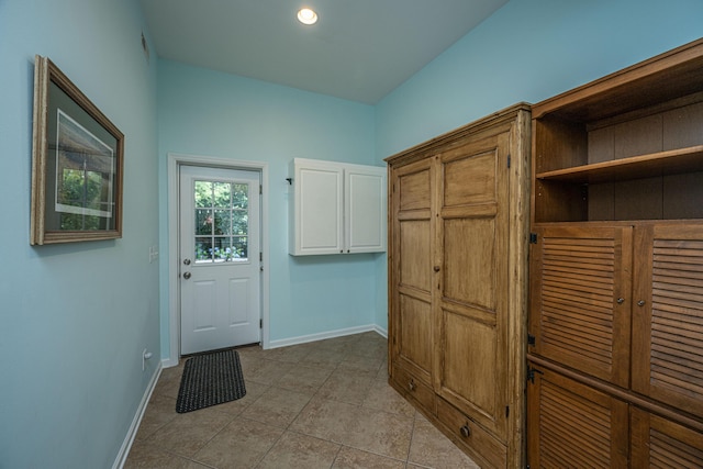 544 Two Mile Run, Johns Island, SC 29455 - doorway to outside with baseboards and light tile patterned flooring