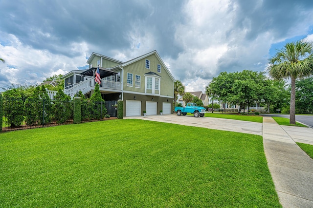 544 Two Mile Run, Johns Island, SC 29455 - view of front of house with a garage and concrete driveway