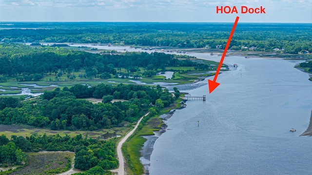 544 Two Mile Run, Johns Island, SC 29455 - bird's eye view of a large body of water