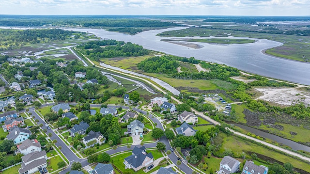 544 Two Mile Run, Johns Island, SC 29455 - aerial overview of property's location featuring a nearby body of water and nearby suburban area