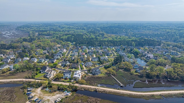 544 Two Mile Run, Johns Island, SC 29455 - aerial view of property's location featuring a nearby body of water and nearby suburban area