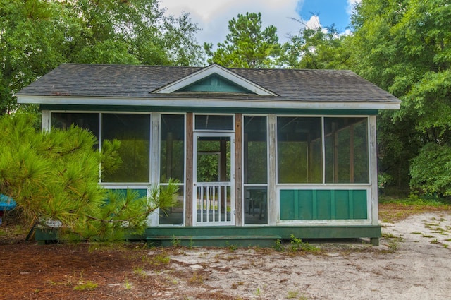 544 Two Mile Run, Johns Island, SC 29455 - view of outdoor structure featuring a sunroom