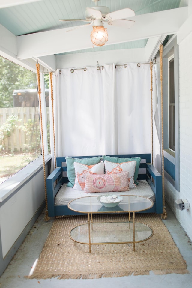 view of sunroom / solarium