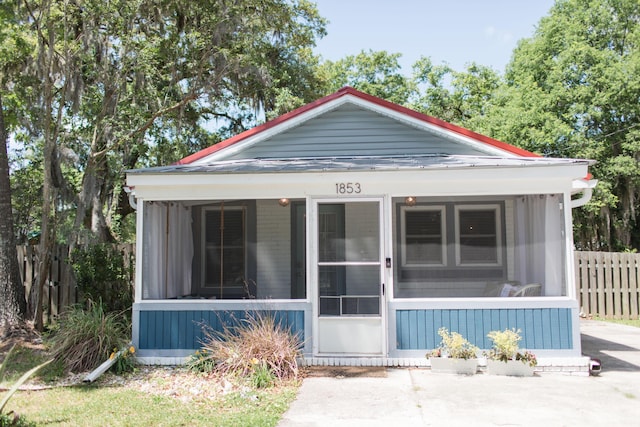 view of front of home