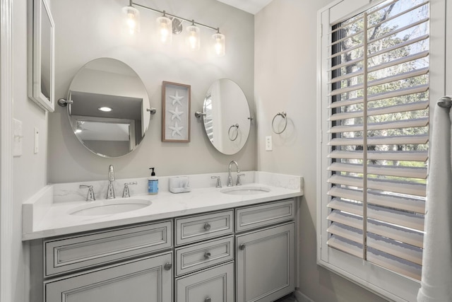 bathroom featuring vanity