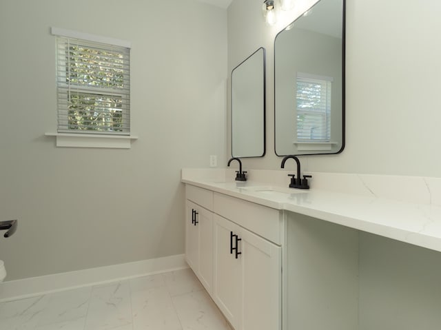 bathroom featuring vanity