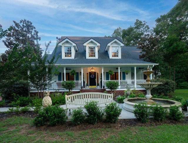 view of front of home featuring a porch