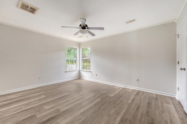 315 Indigo Rd, Goose Creek, SC 29445 - unfurnished room featuring ornamental molding, a ceiling fan, and visible vents
