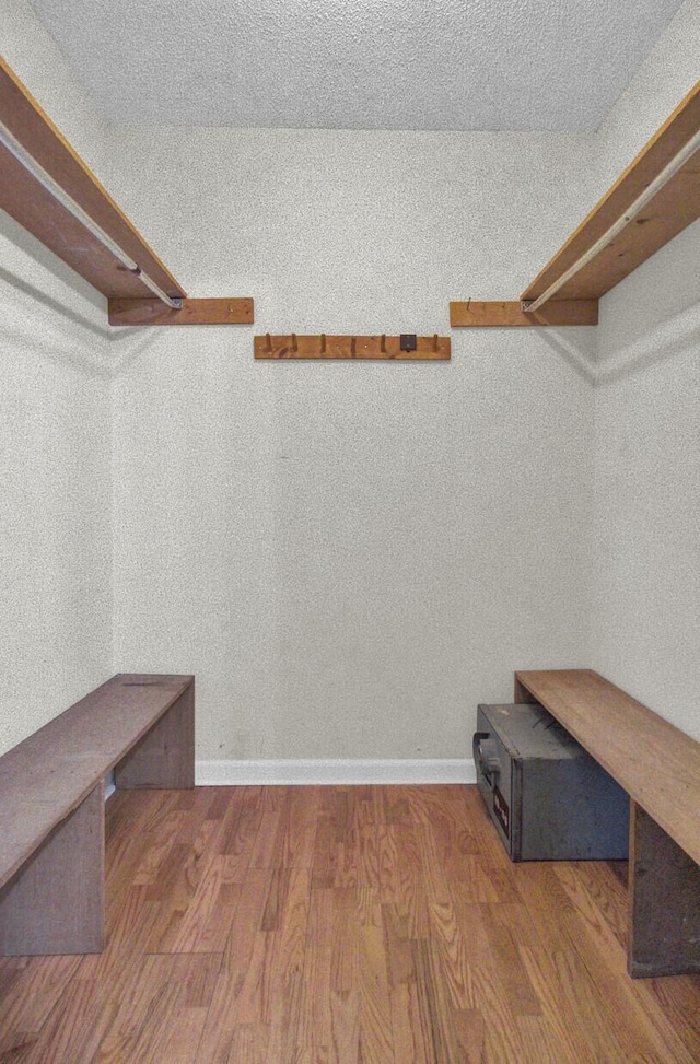 walk in closet featuring hardwood / wood-style floors