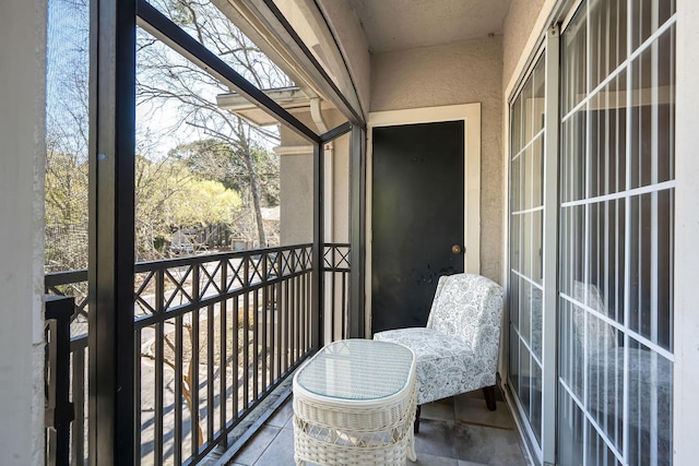 view of balcony