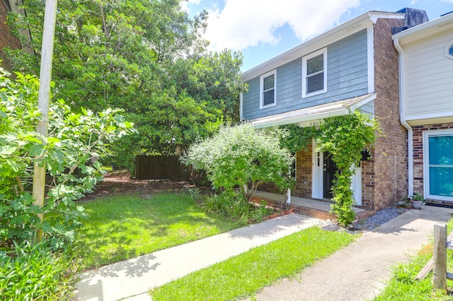 680 Buckhall Ct, Mount Pleasant, SC 29464 - view of front of home featuring brick siding and a front lawn