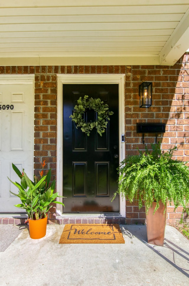 view of exterior entry