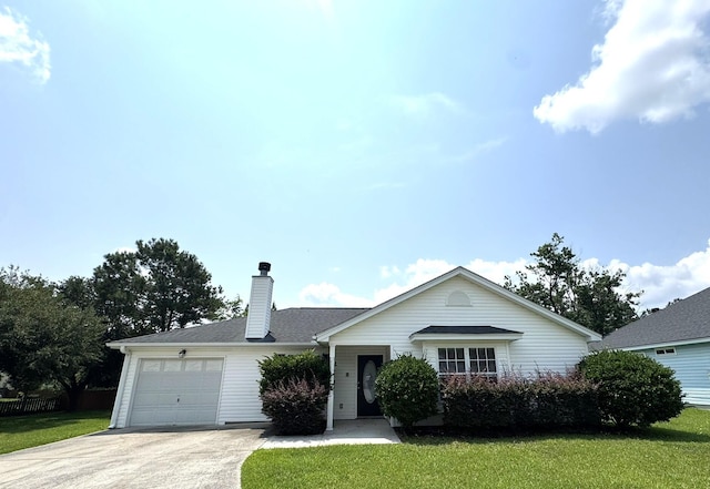 1705 Falcon Cove Ln, Hanahan, SC 29410 - single story home featuring driveway, an attached garage, and a chimney