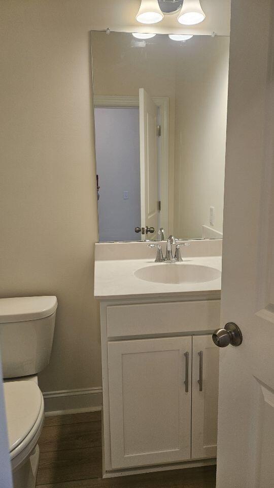 259 Huguenot Trl, Huger, SC 29450 - half bath featuring toilet and vanity