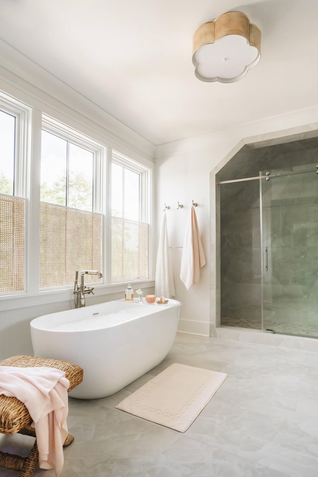 2538 Helmsman Rd, Johns Island, SC 29455 - bathroom with a shower stall and a freestanding tub