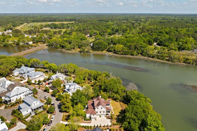2538 Helmsman Rd, Johns Island, SC 29455 - aerial view featuring a water view, a forest view, and a residential view