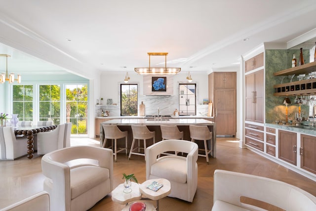 2538 Helmsman Rd, Johns Island, SC 29455 - living area with crown molding