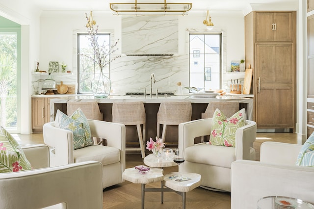 2538 Helmsman Rd, Johns Island, SC 29455 - interior space featuring ornamental molding and a healthy amount of sunlight