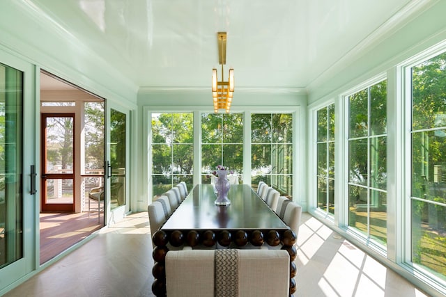 2538 Helmsman Rd, Johns Island, SC 29455 - sunroom with ornamental molding and a wealth of natural light