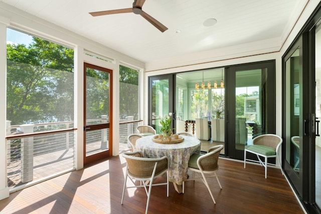 2538 Helmsman Rd, Johns Island, SC 29455 - sunroom / solarium featuring hardwood / wood-style flooring