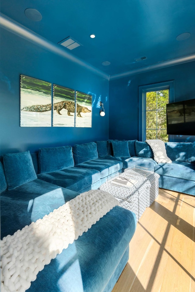 2538 Helmsman Rd, Johns Island, SC 29455 - living area with visible vents and wood finished floors
