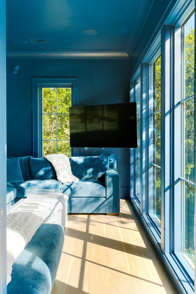 2538 Helmsman Rd, Johns Island, SC 29455 - living room featuring ornamental molding and visible vents