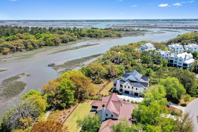 2538 Helmsman Rd, Johns Island, SC 29455 - drone / aerial view featuring a water view