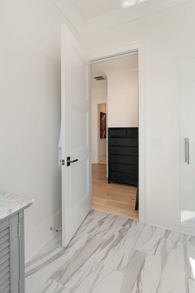 2538 Helmsman Rd, Johns Island, SC 29455 - interior space featuring crown molding, visible vents, and baseboards