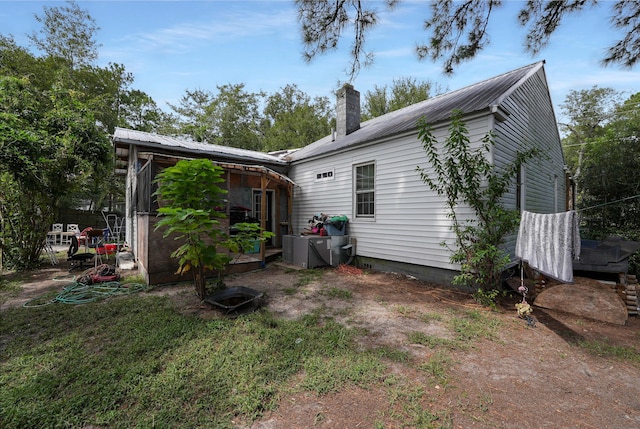 view of rear view of property