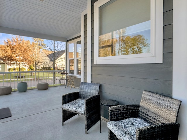 view of patio / terrace featuring covered porch