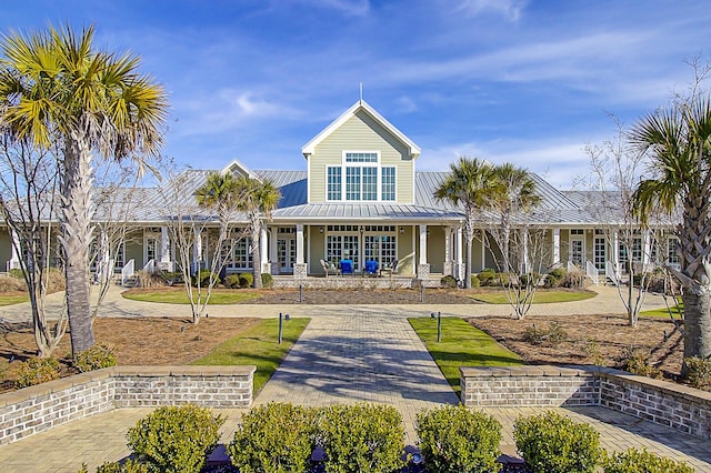 exterior space featuring french doors