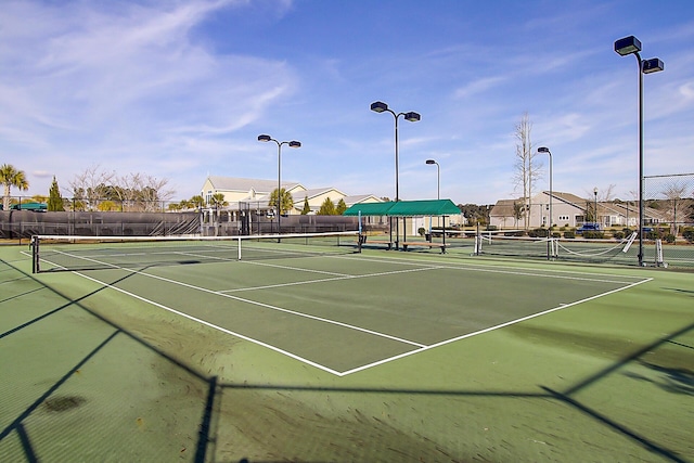 view of tennis court