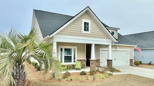 view of front of property with covered porch