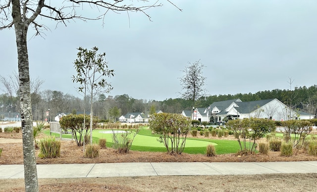 surrounding community featuring a lawn