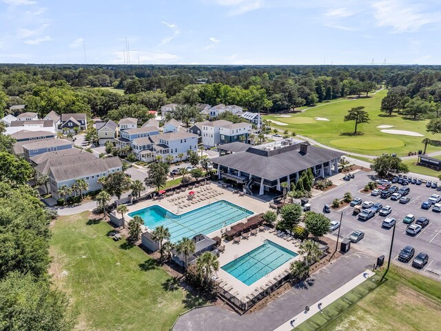 1182 Welcome Dr, Mount Pleasant, SC 29464 - drone / aerial view of a pool and a local golf course