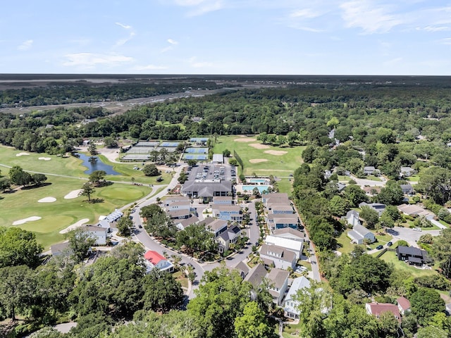 1182 Welcome Dr, Mount Pleasant, SC 29464 - aerial view of property's location with a nearby body of water, a local golf course, and nearby suburban area