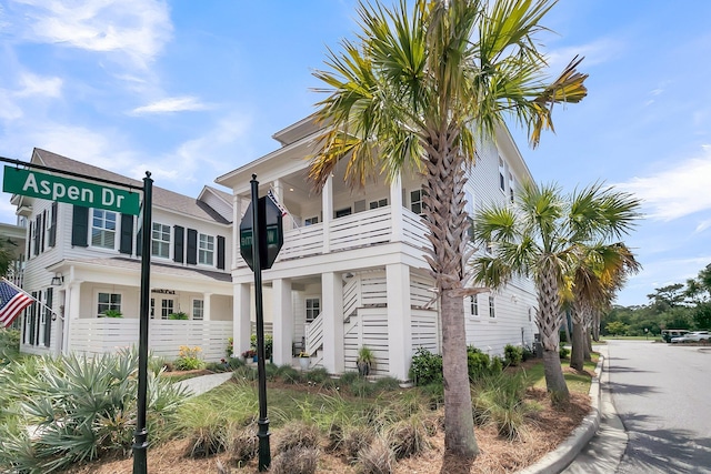 1182 Welcome Dr, Mount Pleasant, SC 29464 - view of property featuring stairs