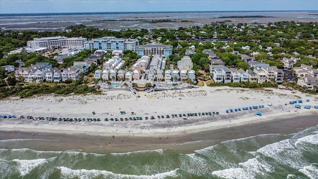 103 Grand Pavilion Blvd, Isle Of Palms, SC 29451 - birds eye view of property featuring a view of the beach and a water view