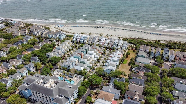 103 Grand Pavilion Blvd, Isle Of Palms, SC 29451 - drone / aerial view featuring a beach view, a water view, and a residential view
